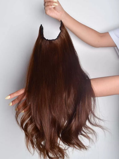 Halo Extensions â Light Brown â Classic Hair Extensions