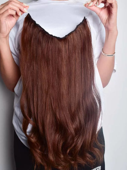 Halo Extensions â Light Brown â Classic Hair Extensions