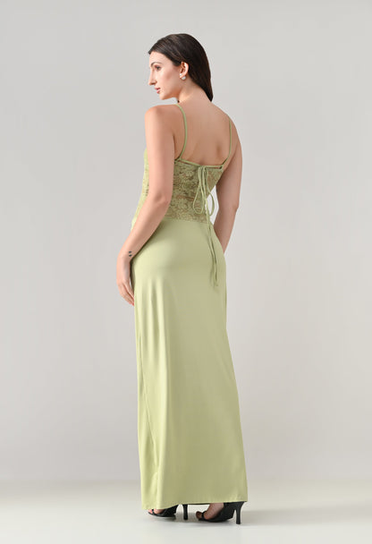 Lace Bodice Maxi Dress | ANNY at Broadway