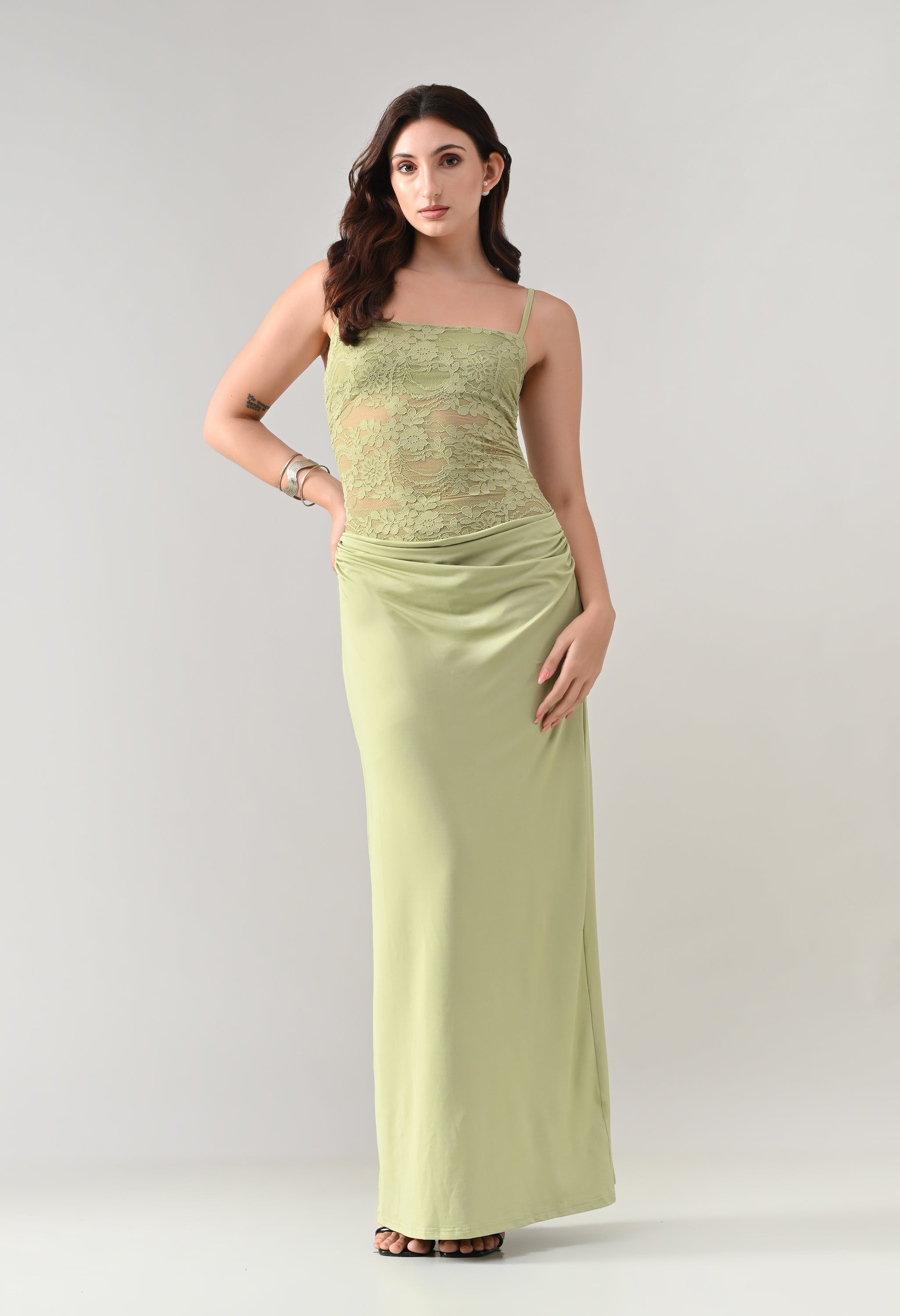 Lace Bodice Maxi Dress | ANNY at Broadway