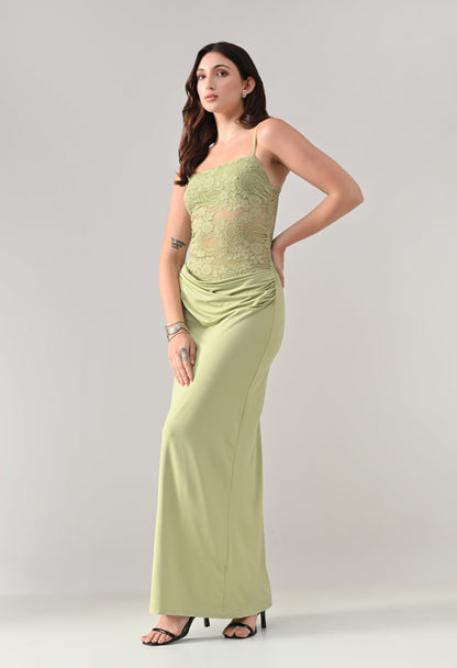 Lace Bodice Maxi Dress | ANNY at Broadway