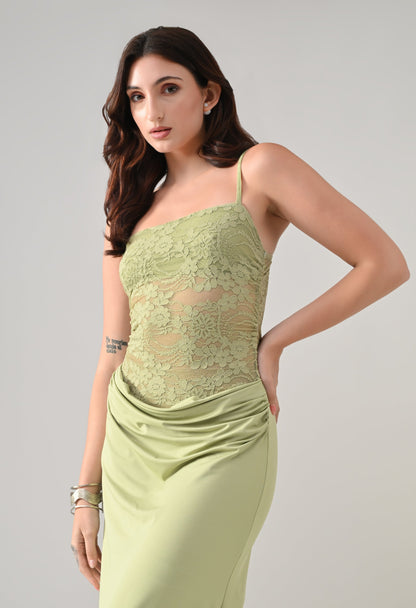Lace Bodice Maxi Dress | ANNY at Broadway