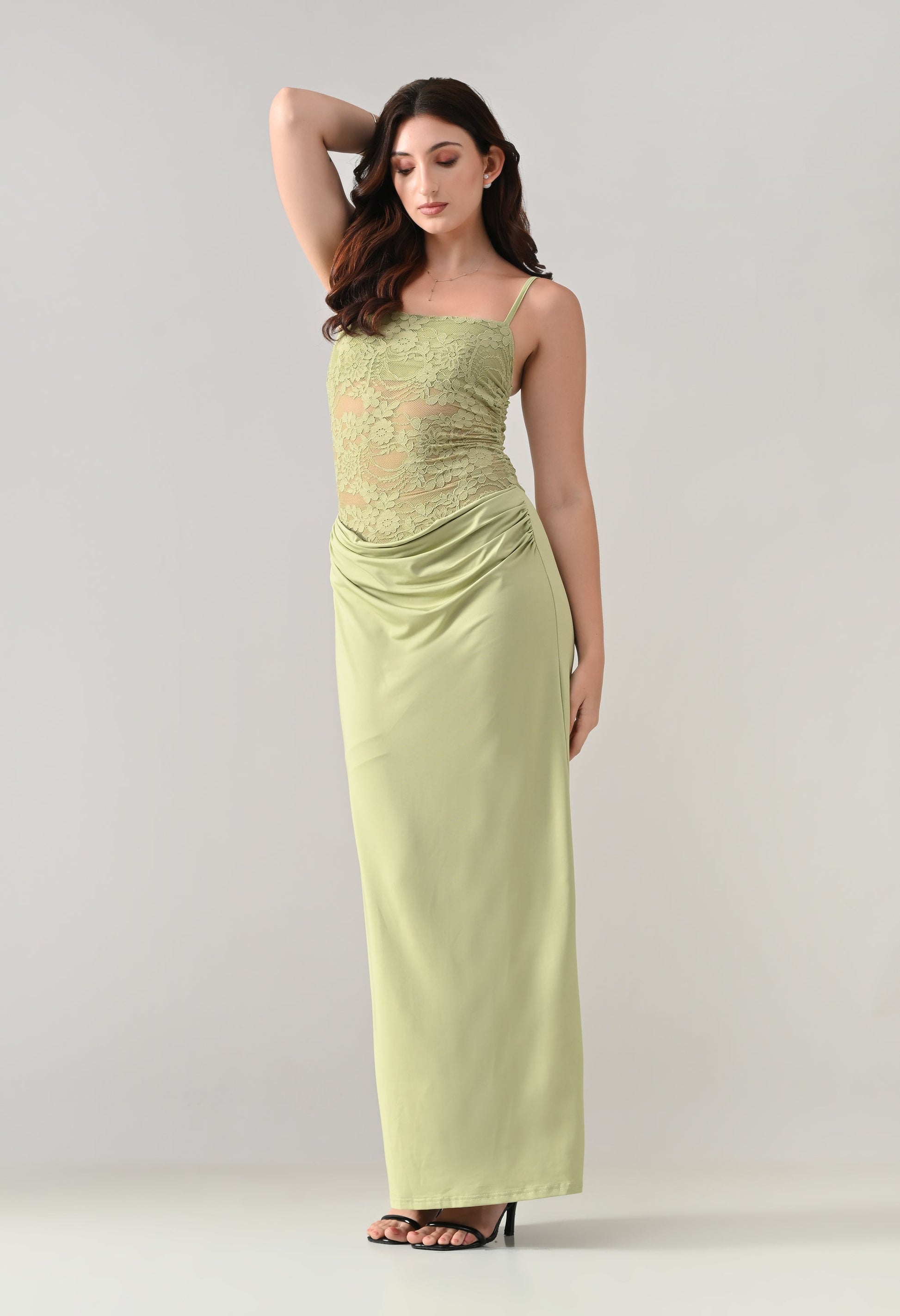 Lace Bodice Maxi Dress | ANNY at Broadway