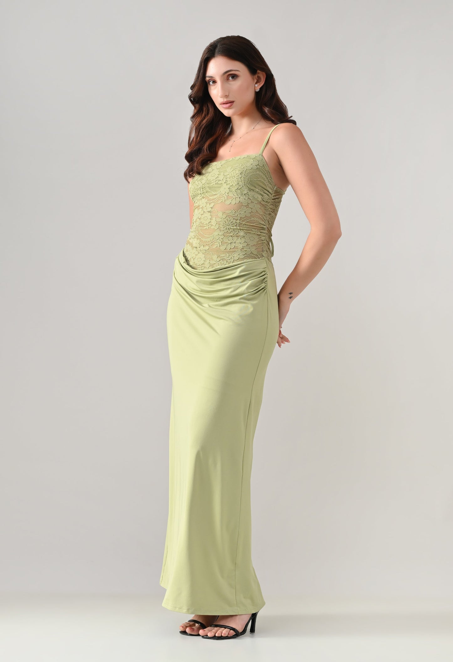 Lace Bodice Maxi Dress | ANNY at Broadway