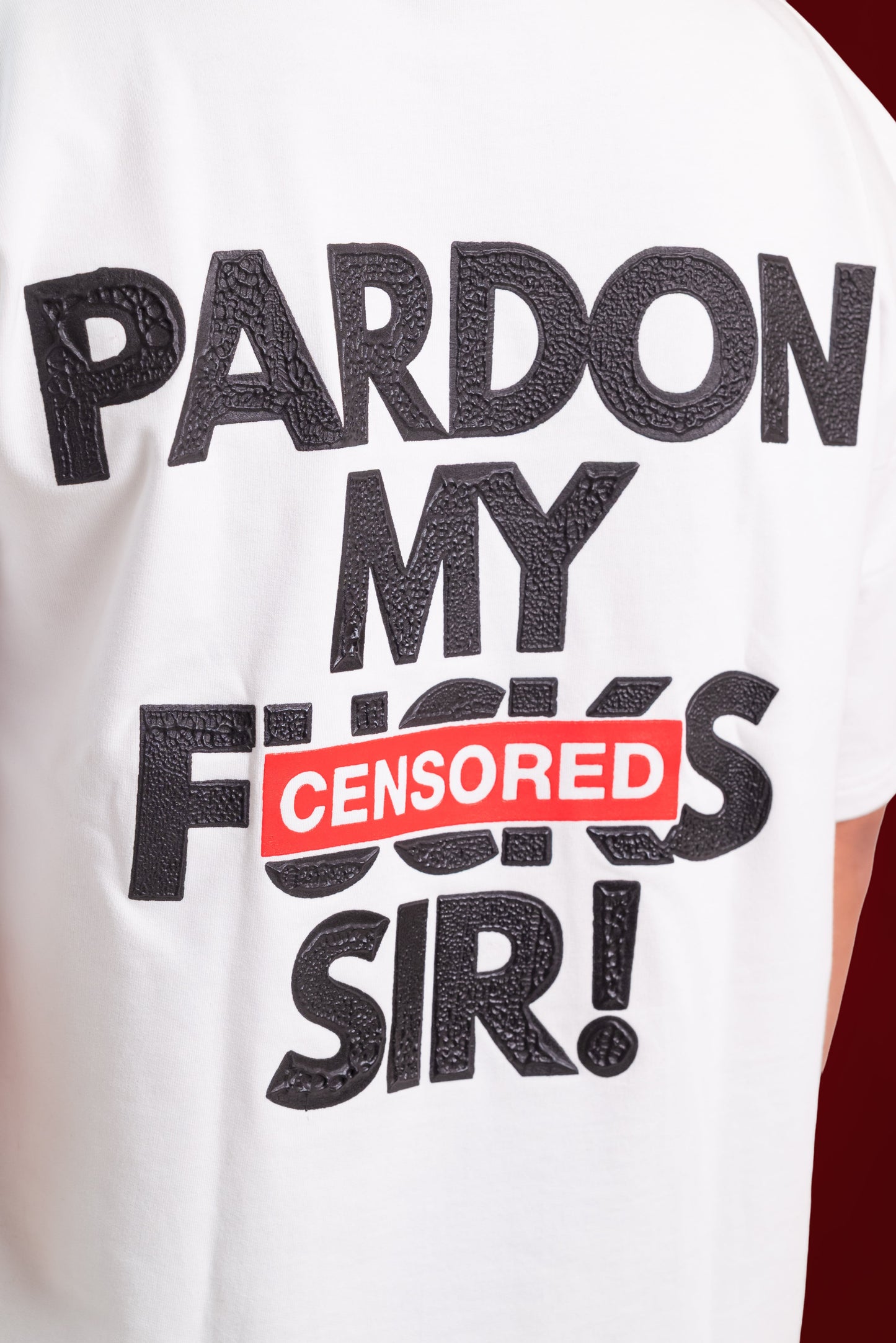 pardon my f*#ks, sir! - white.