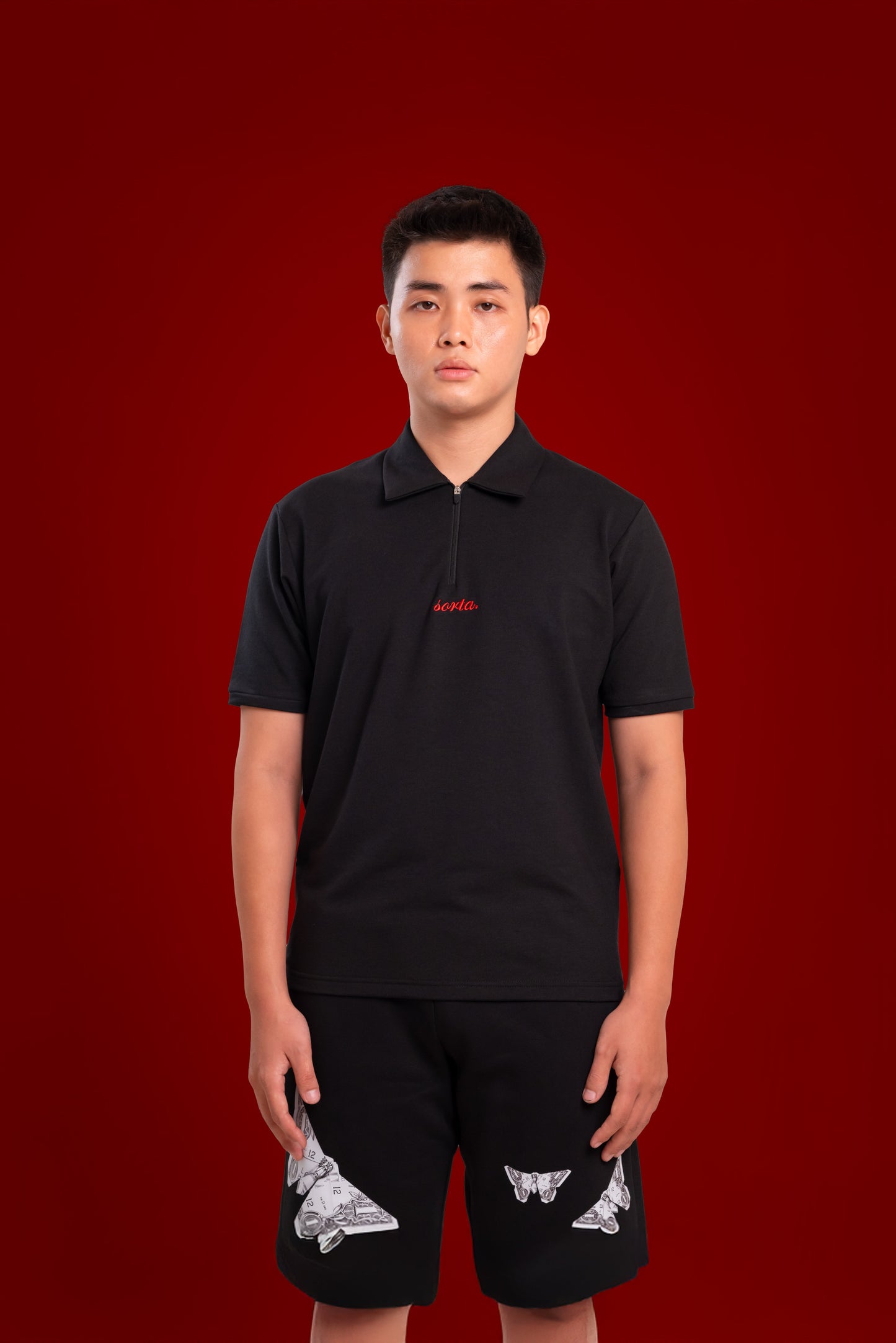 signature zipped polo. | sorta at Broadway