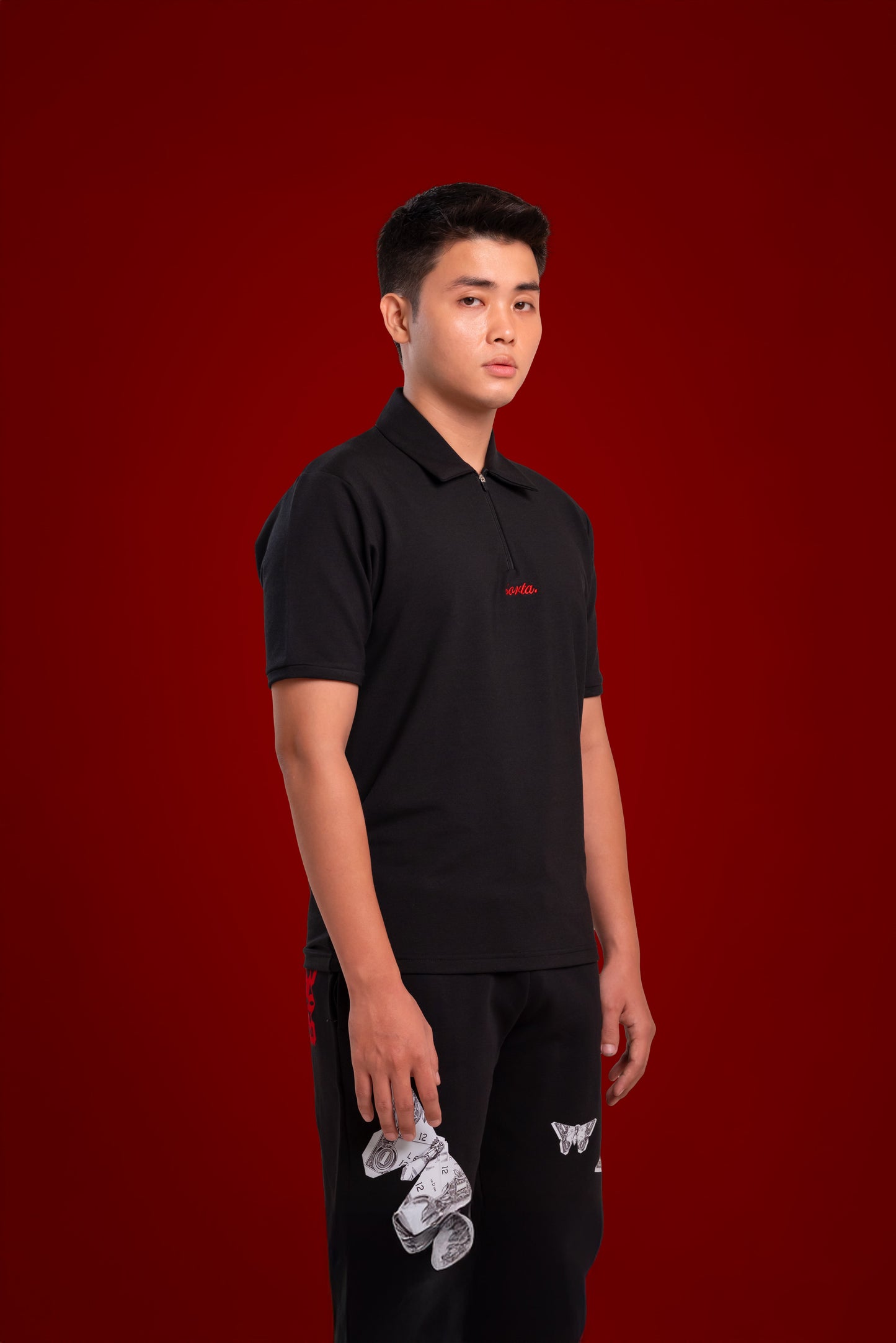 signature zipped polo. | sorta at Broadway
