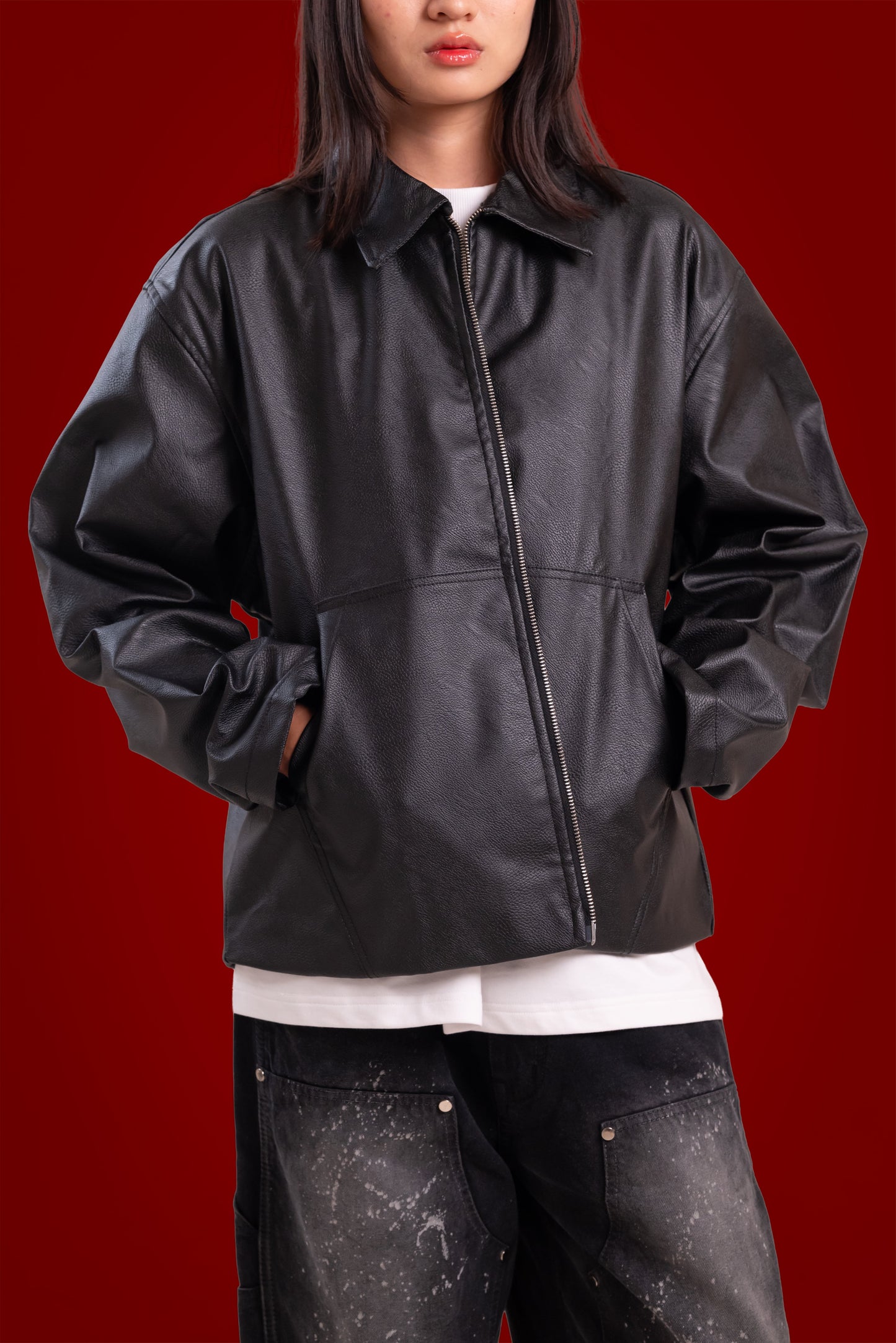 classic leather jacket. | sorta at Broadway