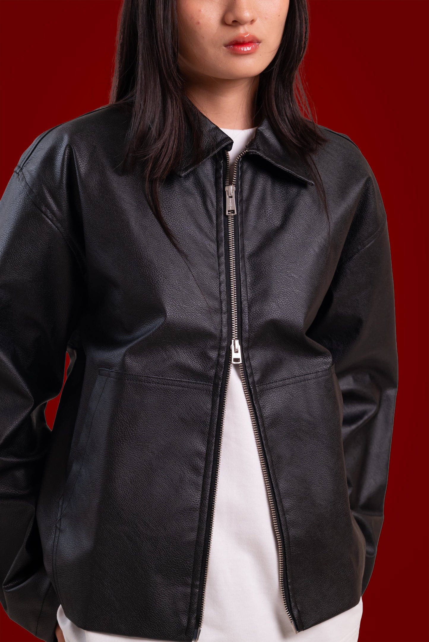 classic leather jacket. | sorta at Broadway