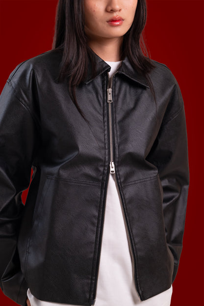 classic leather jacket. | sorta at Broadway
