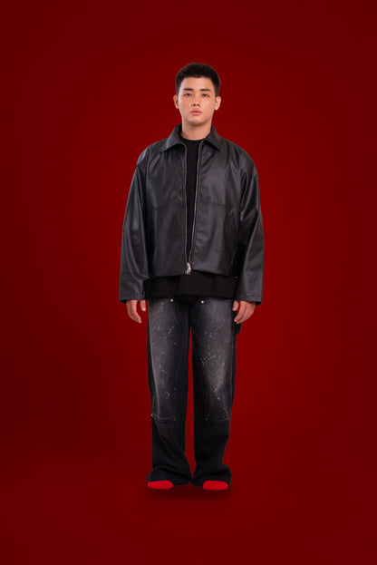 classic leather jacket. | sorta at Broadway