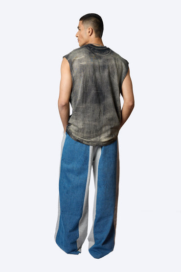 DUAL PANELLED BAGGY DENIM