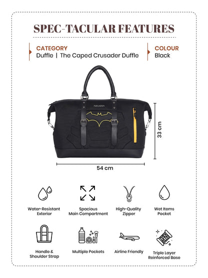 FUR JADEN  Batman Weekender Travel Duffle