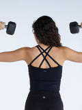 Black Heartline Sports Bra