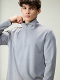 Grey Modal Quarter Zip