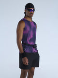 Purple Fluid Ozone Sleeveless Tank