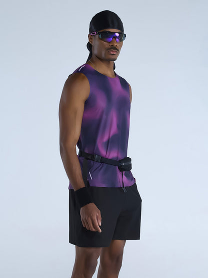 Purple Fluid Ozone Sleeveless Tank
