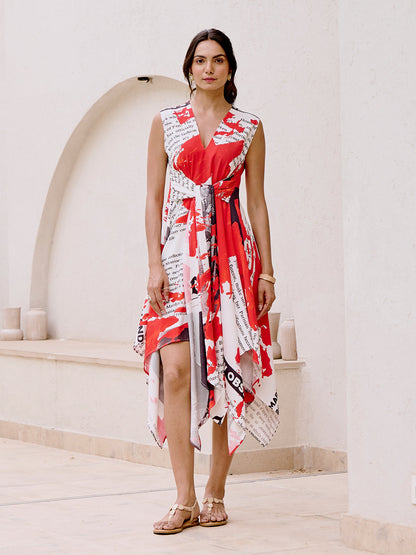 Daily Wrap Asymmetric Maxi Dress