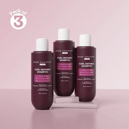 Curl Defining Shampoo with 2X Frizz Control for Men & Women - 250 ml | Pack of 3