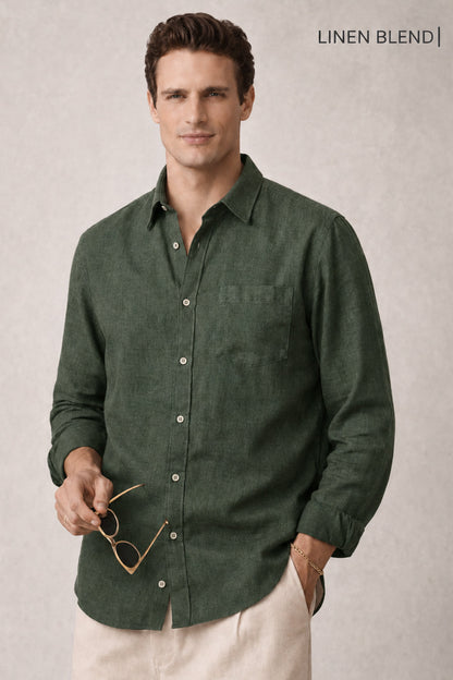 Signature Linen Cotton Blend Shirt