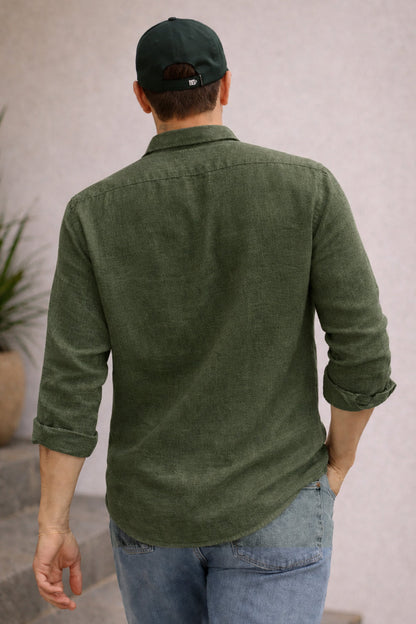 Signature Linen Cotton Blend Shirt