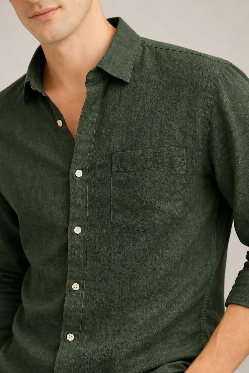 Signature Linen Cotton Blend Shirt