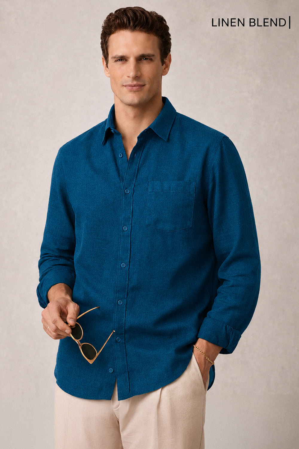 Signature Linen Cotton Blend Shirt