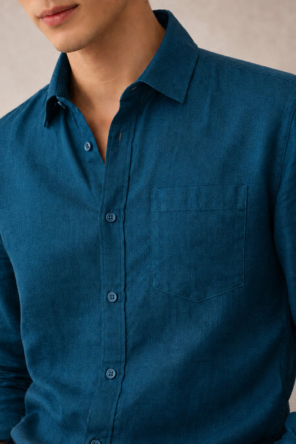 Signature Linen Cotton Blend Shirt