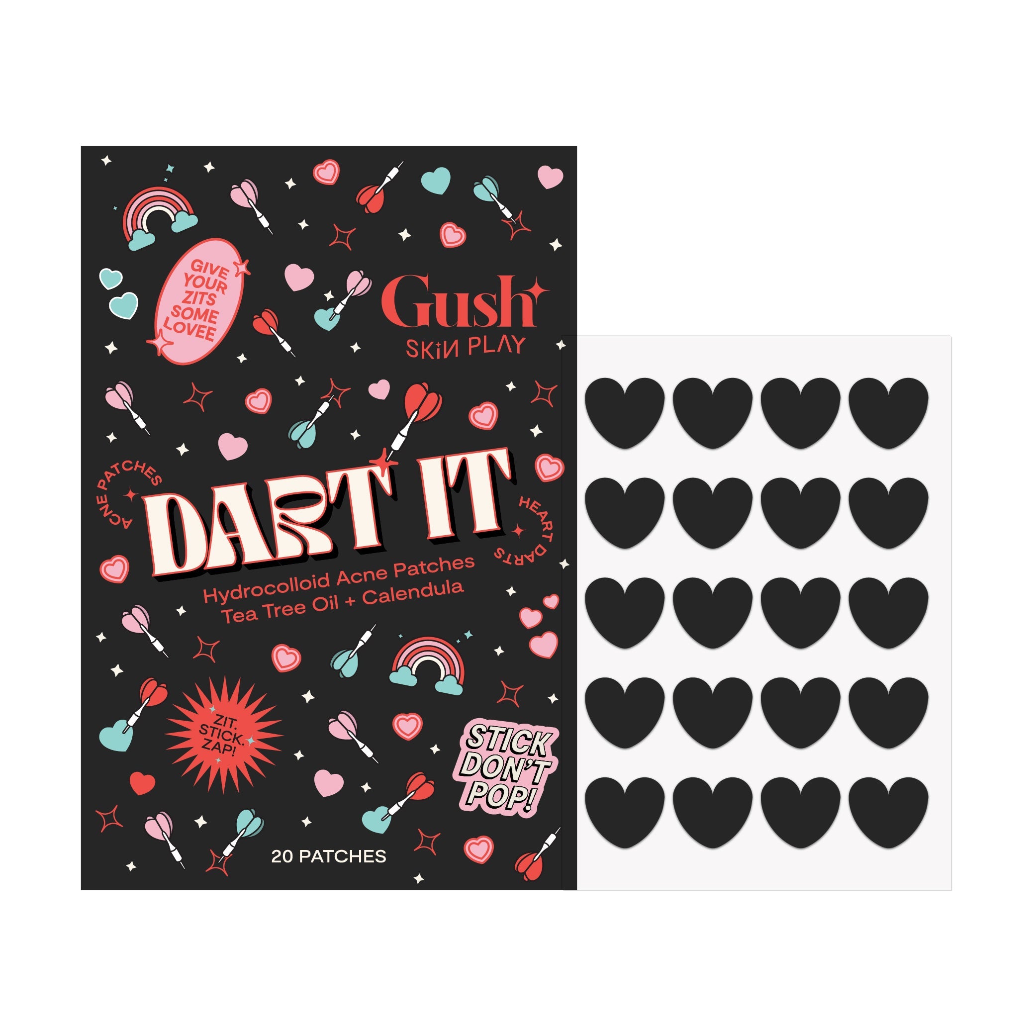Dart It - Tea Tree & Hydrocolloid Acne Pimple Patches for Zits & Blemishes | GushBeauty at Broadway