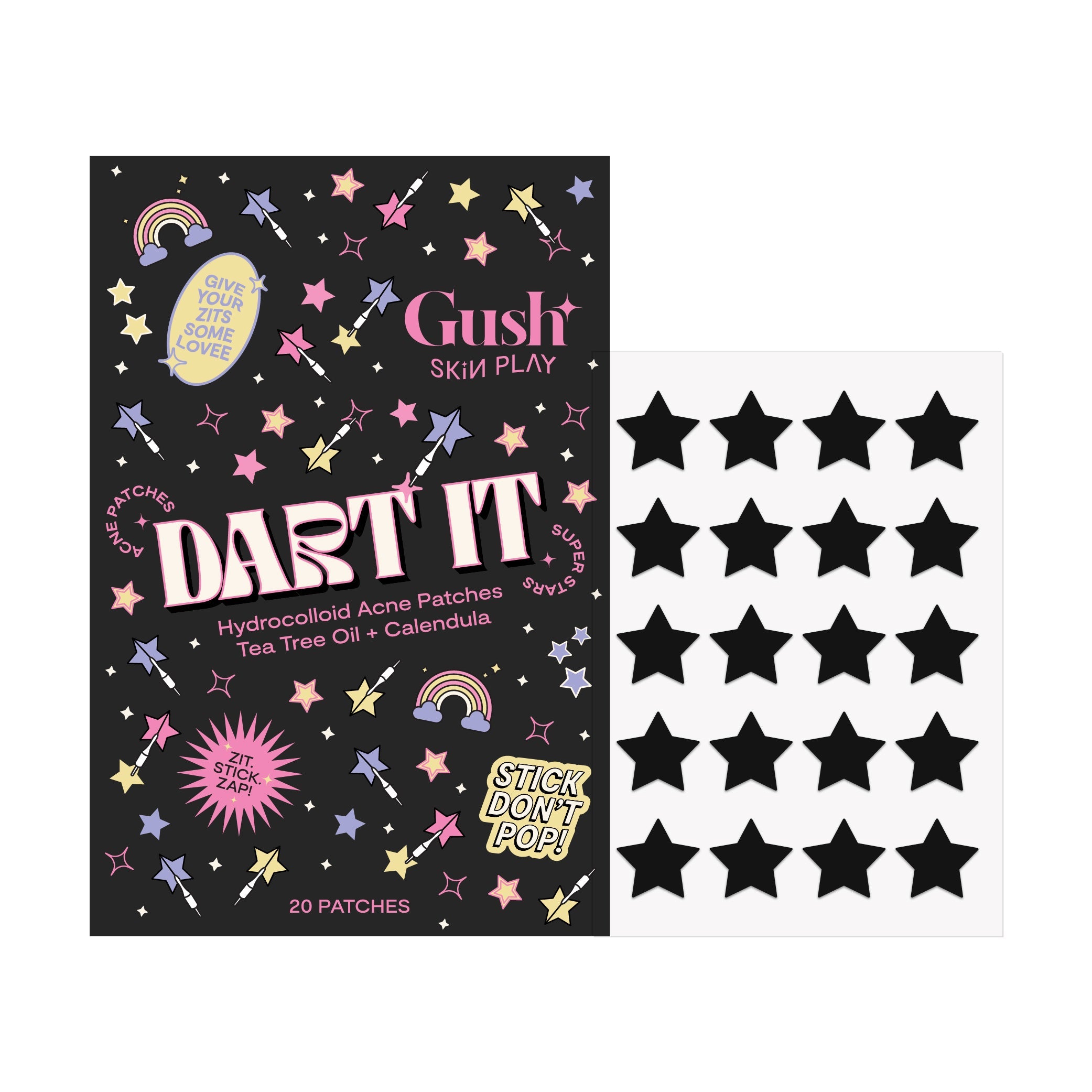 Dart It - Tea Tree & Hydrocolloid Acne Pimple Patches for Zits & Blemishes | GushBeauty at Broadway