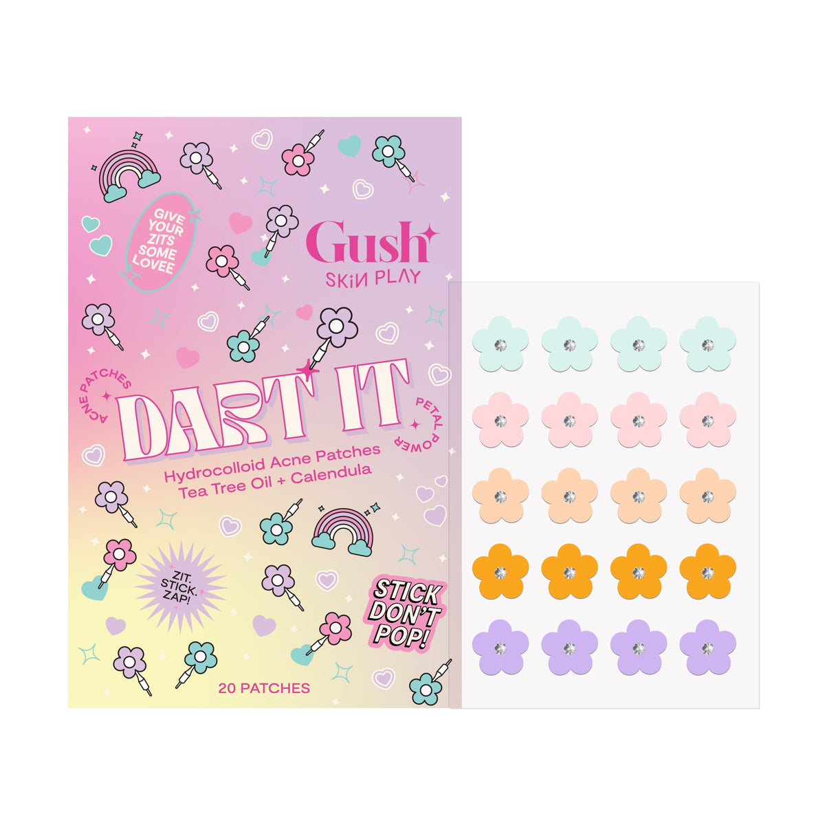 Dart It - Tea Tree & Hydrocolloid Acne Pimple Patches for Zits & Blemishes | GushBeauty at Broadway