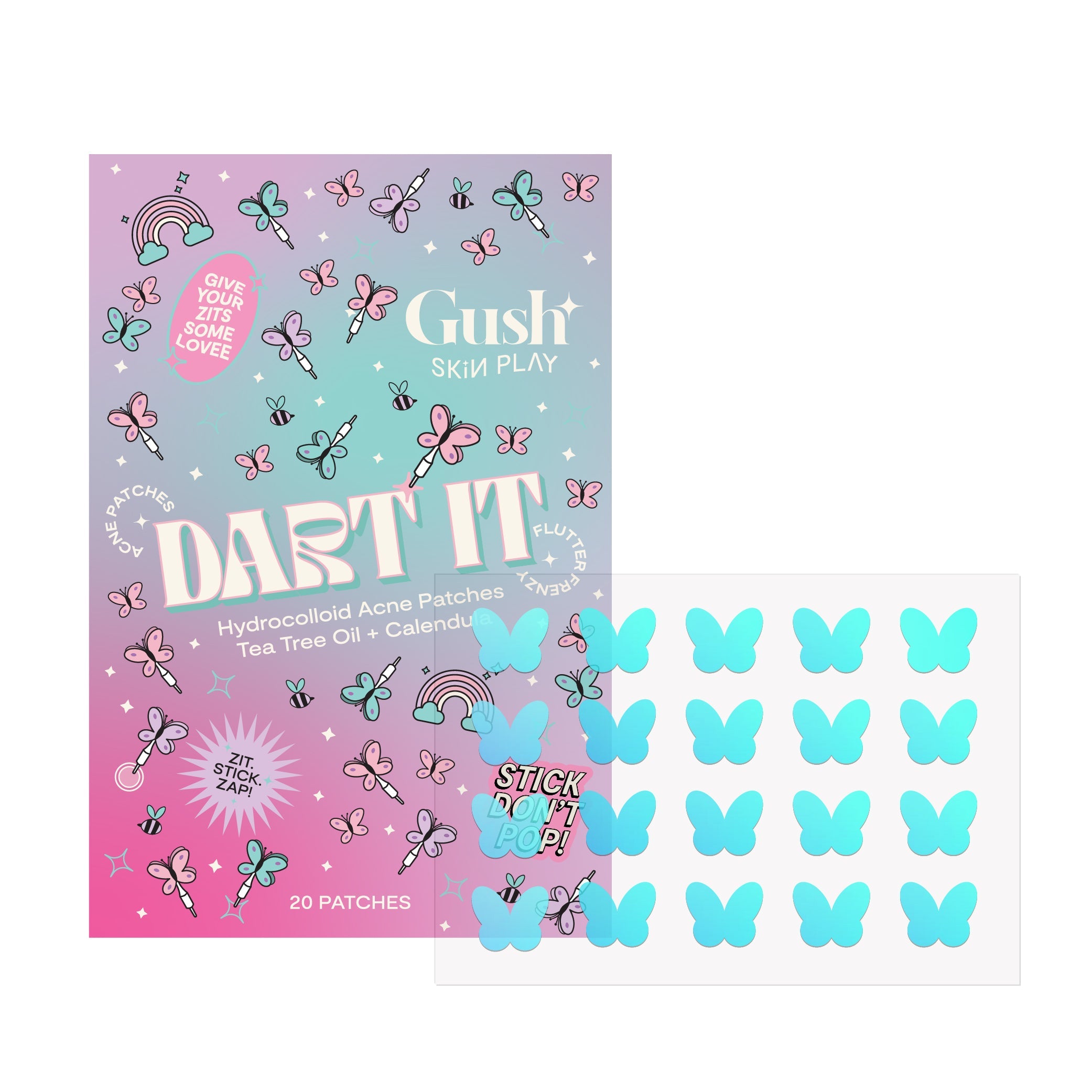 Dart It - Tea Tree & Hydrocolloid Acne Pimple Patches for Zits & Blemishes | GushBeauty at Broadway