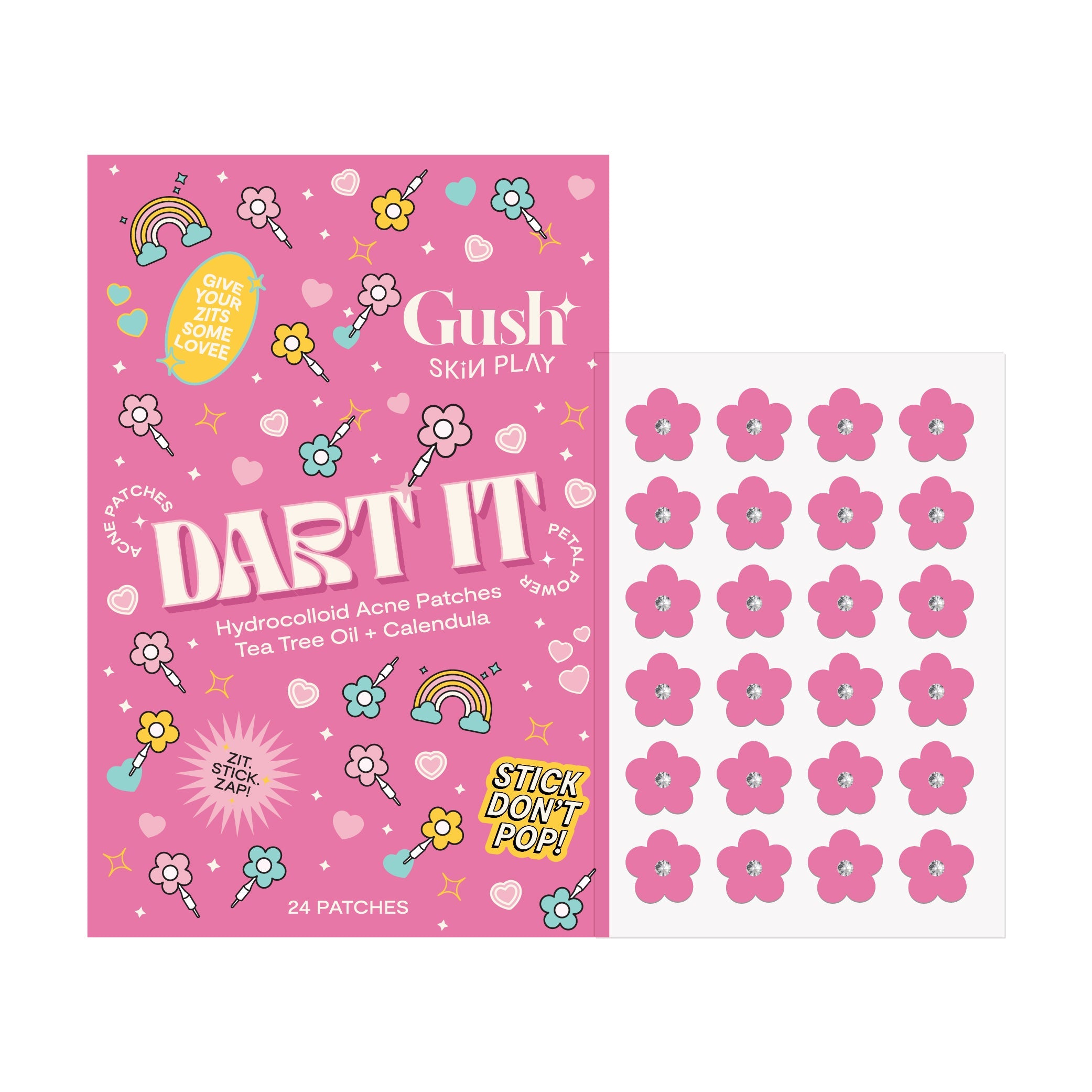 Dart It - Tea Tree & Hydrocolloid Acne Pimple Patches for Zits & Blemishes | GushBeauty at Broadway