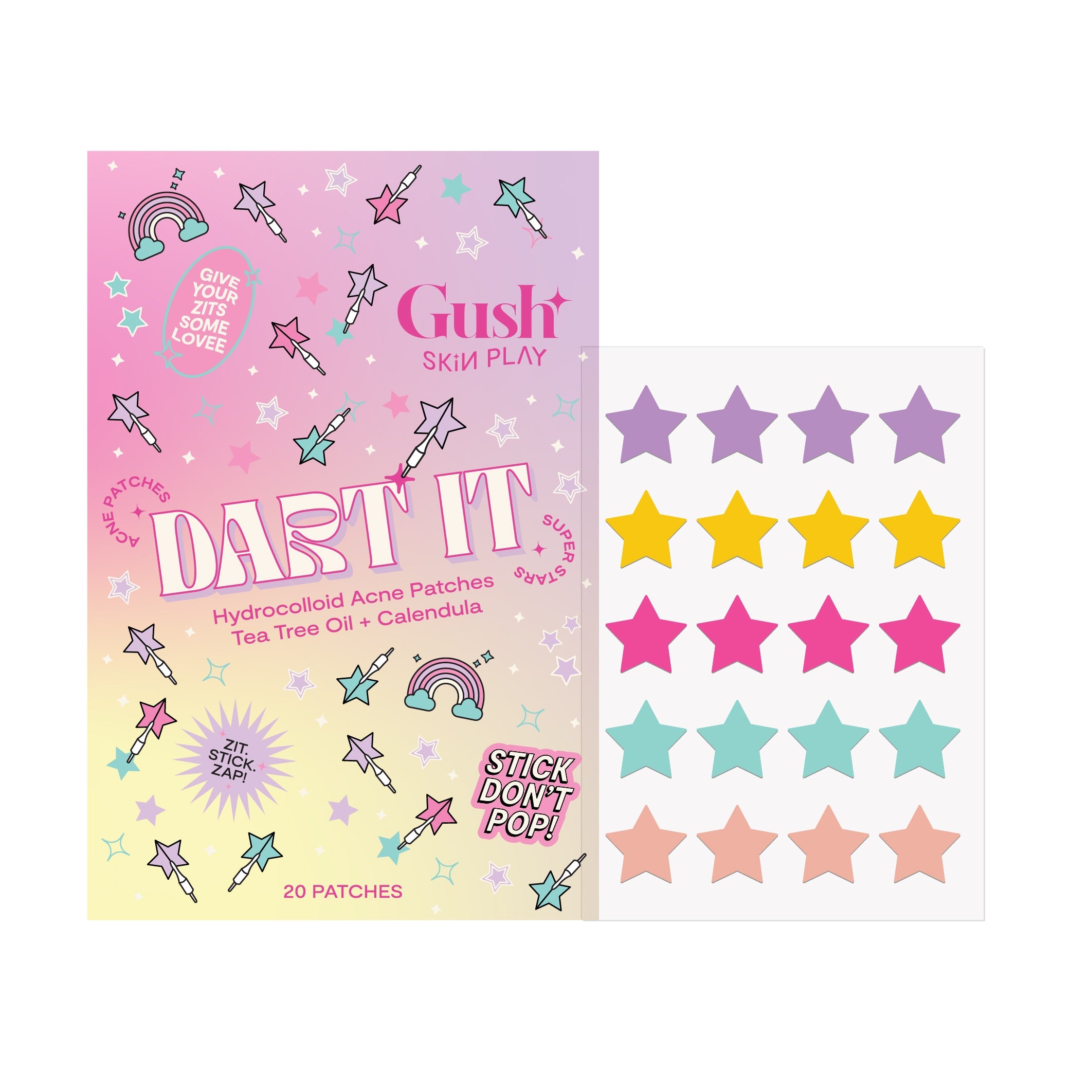 Dart It - Tea Tree & Hydrocolloid Acne Pimple Patches for Zits & Blemishes | GushBeauty at Broadway