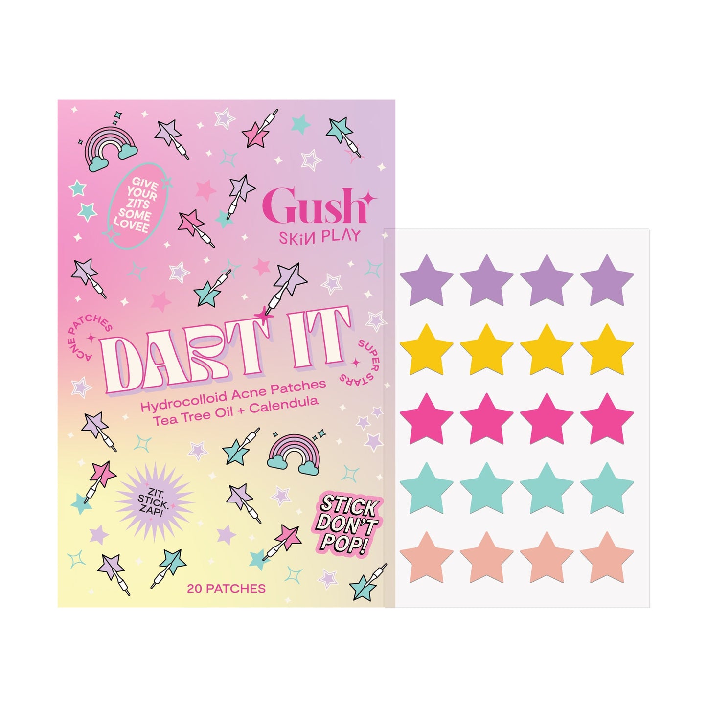 Dart It - Tea Tree & Hydrocolloid Acne Pimple Patches for Zits & Blemishes