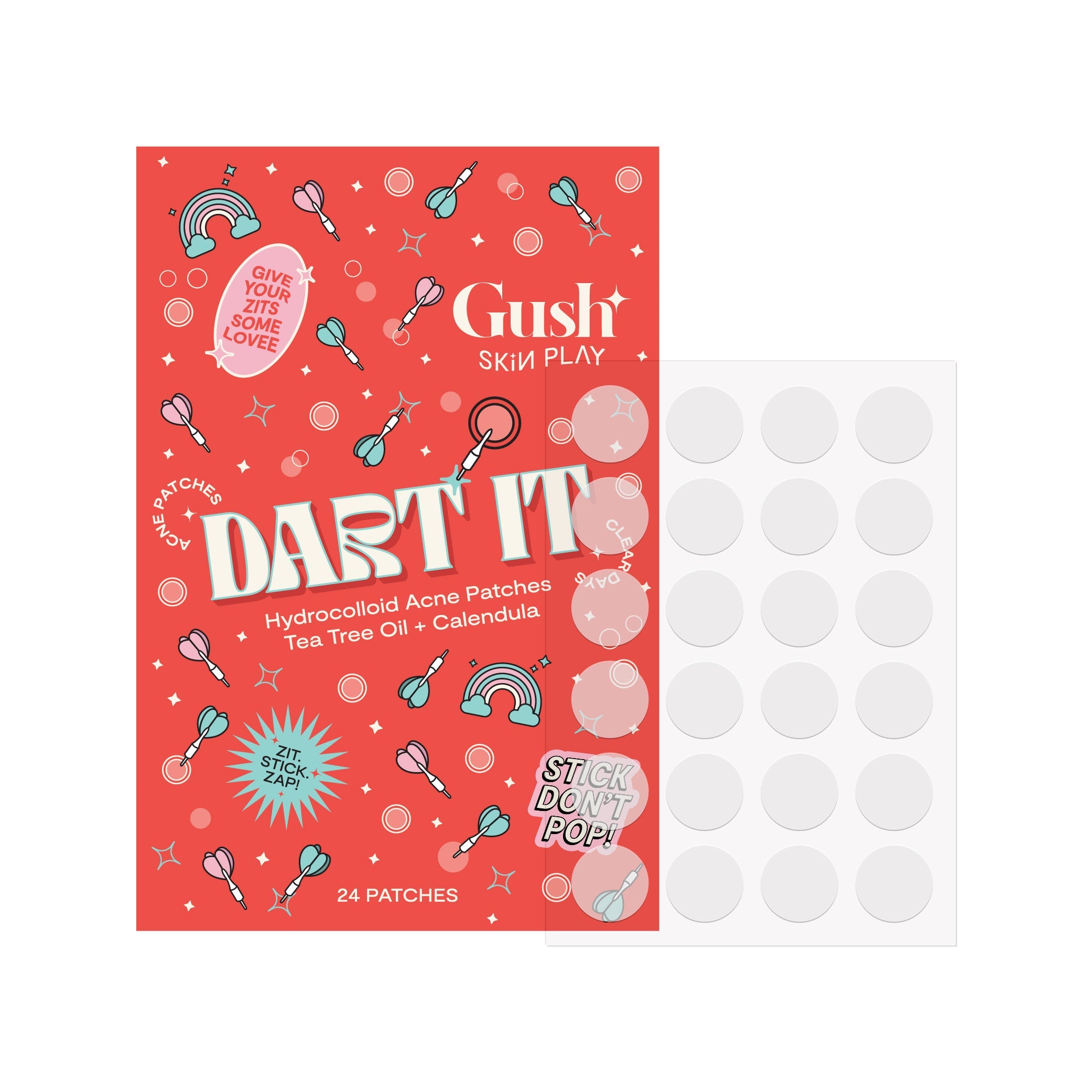 Dart It - Tea Tree & Hydrocolloid Acne Pimple Patches for Zits & Blemishes | GushBeauty at Broadway