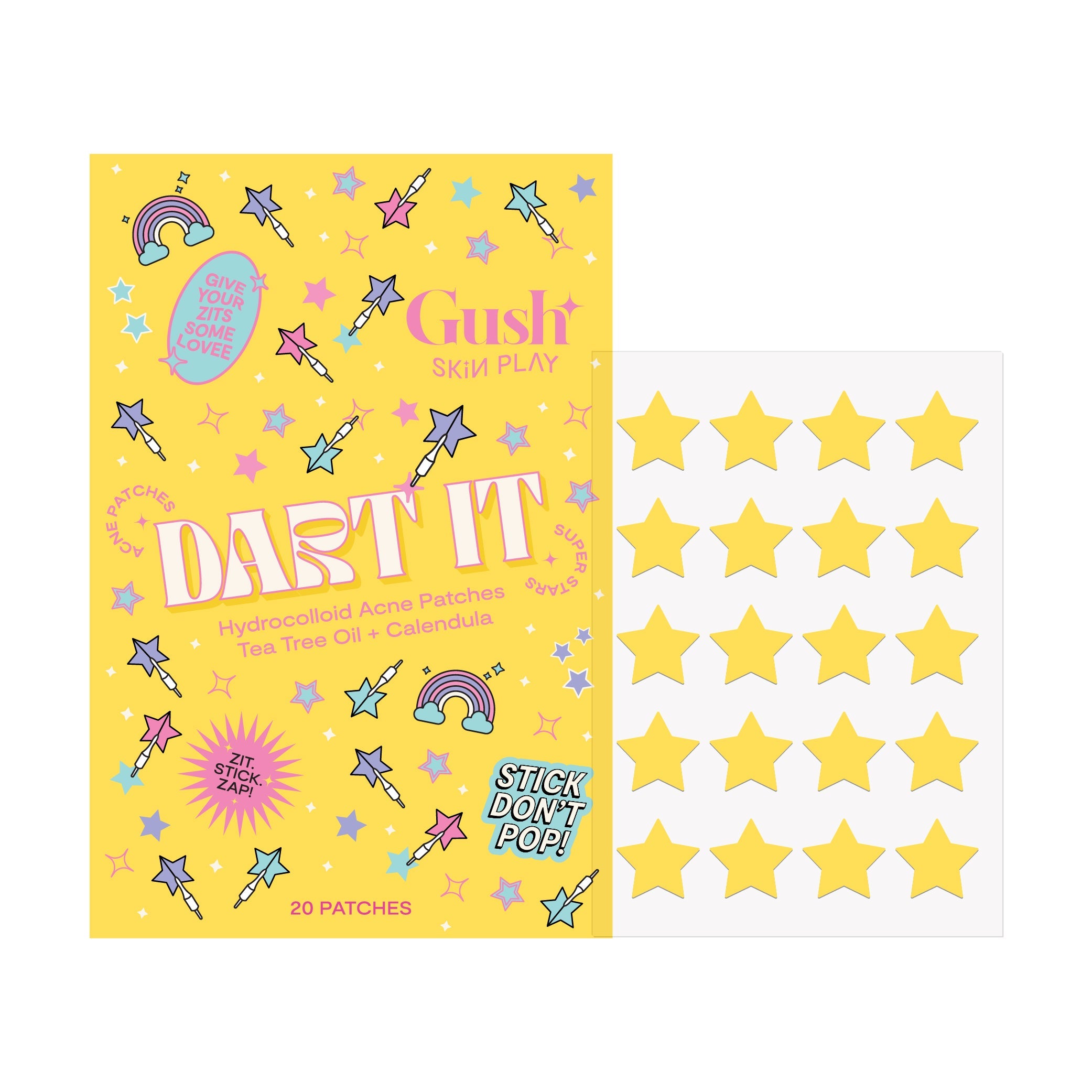 Dart It - Tea Tree & Hydrocolloid Acne Pimple Patches for Zits & Blemishes | GushBeauty at Broadway