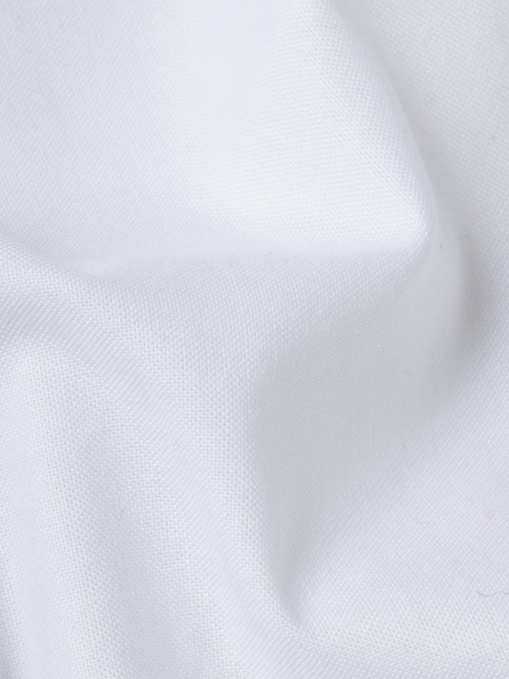 Daystart 100% Oxford Cotton Shirt - Pinpoint Oxford Weave | Kingdom Of White at Broadway