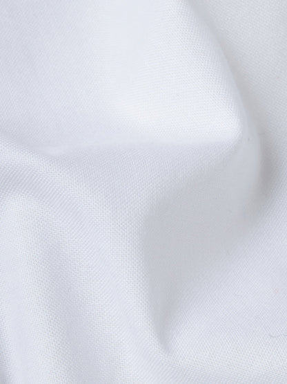 Daystart 100% Oxford Cotton Shirt - Pinpoint Oxford Weave | Kingdom Of White at Broadway