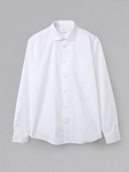 Daystart 100% Oxford Cotton Shirt - Pinpoint Oxford Weave | Kingdom Of White at Broadway