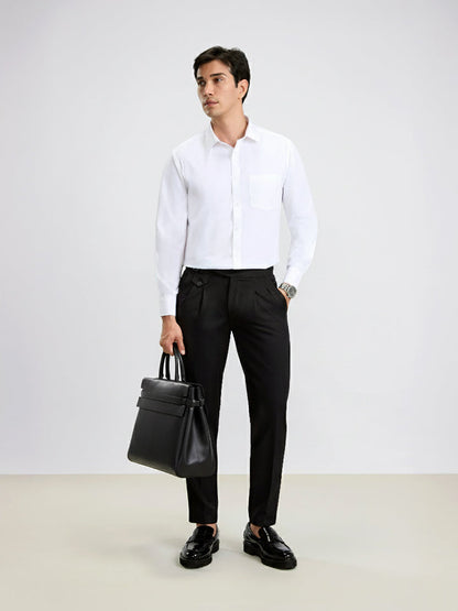 Daystart 100% Oxford Cotton Shirt - Pinpoint Oxford Weave | Kingdom Of White at Broadway