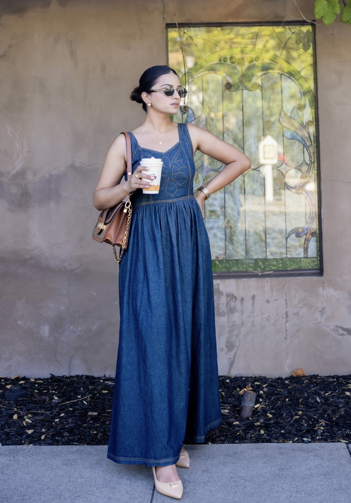 Hailey Denim Maxi | Style Island at Broadway