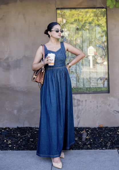 Hailey Denim Maxi | Style Island at Broadway