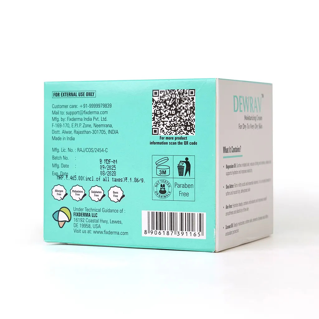 Fixderma Dewrav Moisturizing Cream For Dry To Very DryÂ Skin