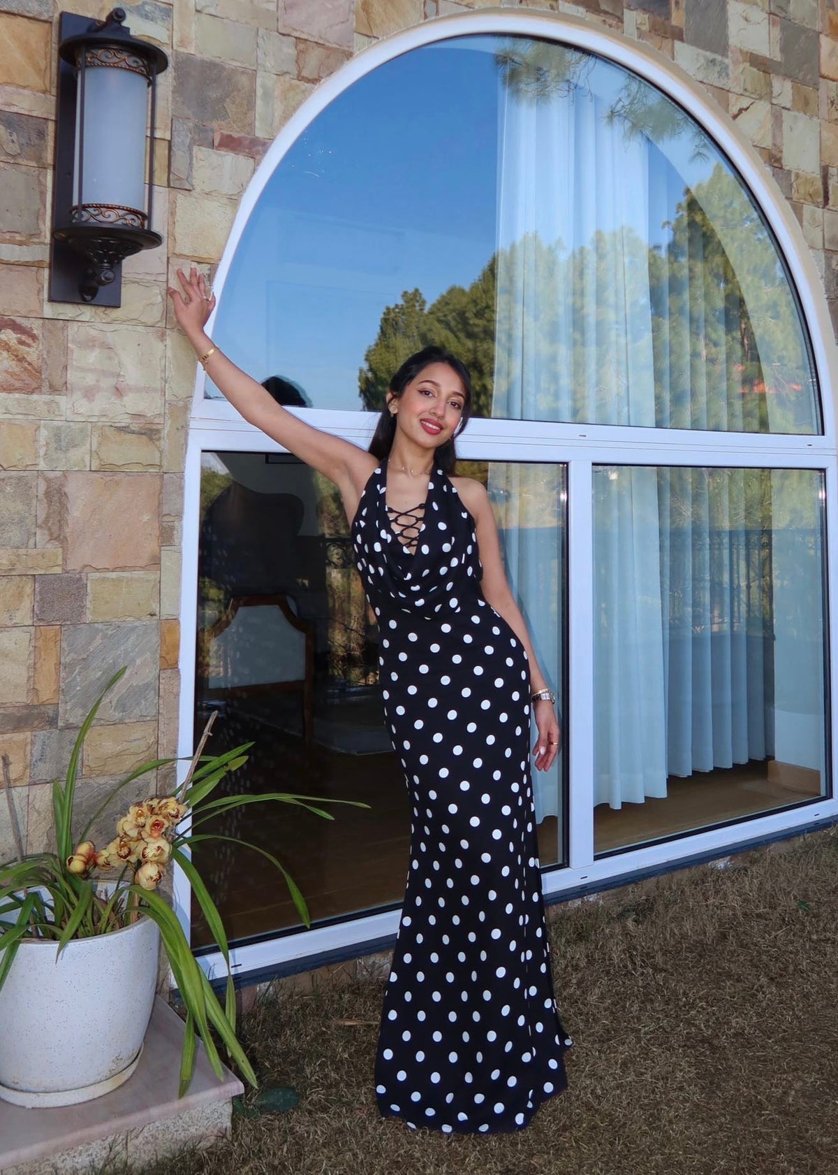 Paris polka dress