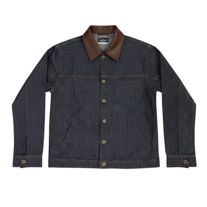 Raw Denim Shacket - Charcoal Wash