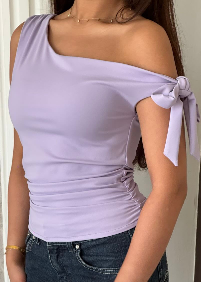 Lilac one shoulder