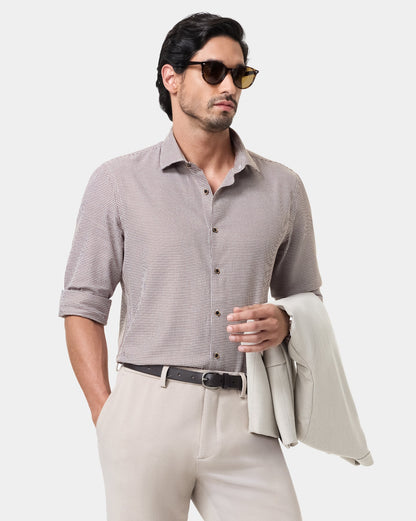 The Burlwood Houndstooth Dress Shirt