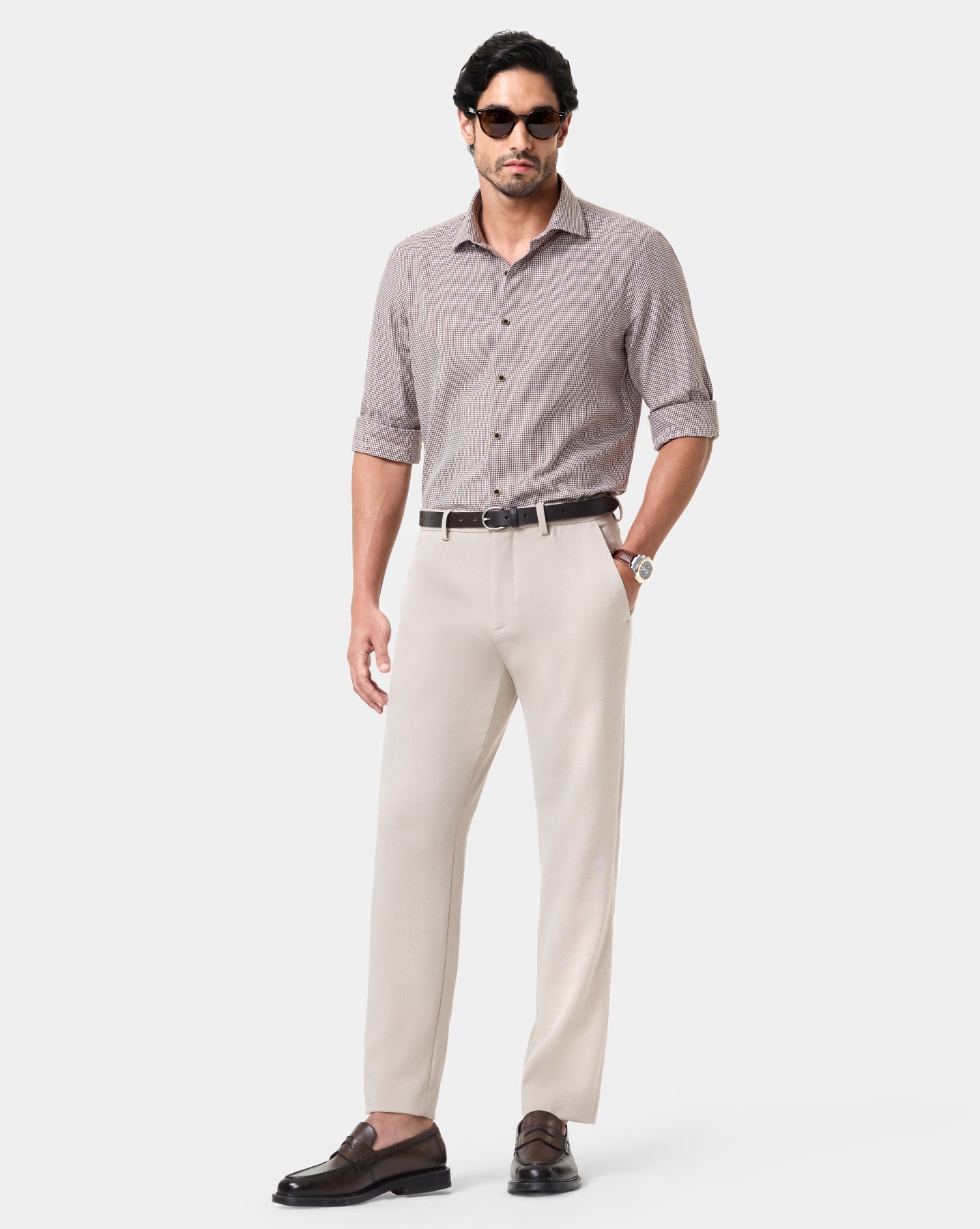 The Burlwood Houndstooth Dress Shirt