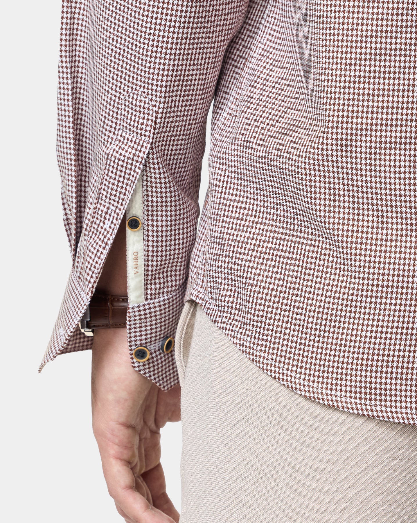 The Burlwood Houndstooth Dress Shirt